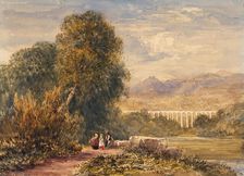 Chirk Aqueduct, 1833. Creator: David Cox the Elder