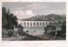 Chirk Aqueduct on the Ellesmere Canal, c1829. Creator: Thomas Barber