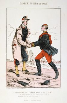 Chirurgiens de la Garde Nationale et de l'Armee Siege of Paris, Franco-Prussian War, 1870-1871. Artist: Anon
