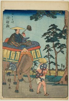 Chiryu, from the series "Fifty-three Stations [of the Tokaido] (Gojusan tsugi)," also known...,1852. Creator: Ando Hiroshige