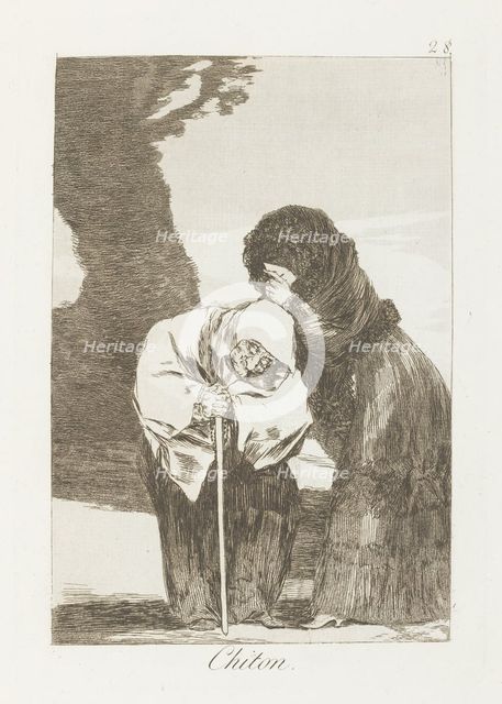 Chiton.; Los Caprichos, pl.28, 1799. Creator: Francisco Goya.