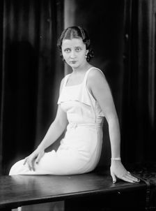 Chita Arguello, Portrait, 1933. Creator: Harris & Ewing