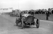 Chitty Chitty Bang Bang with Count Louis Zborowski at Southsea speed trials. Creator: Unknown