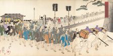 Chiyoda Castle (Album of Men), 1897., 1897. Creator: Chikanobu Yoshu