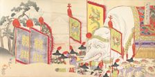 Chiyoda Castle (Album of Men), 1897., 1897. Creator: Chikanobu Yoshu