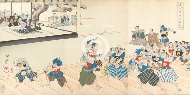 Chiyoda Castle (Album of Men), 1897., 1897. Creator: Chikanobu Yoshu.