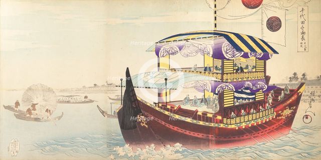 Chiyoda Castle (Album of Men), 1897., 1897. Creator: Chikanobu Yoshu.