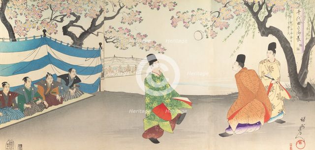 Chiyoda Castle (Album of Men), 1897., 1897. Creator: Chikanobu Yoshu.