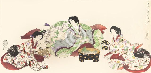 Chiyoda Castle (Album of Women), 1895., 1895. Creator: Chikanobu Yoshu.