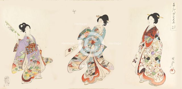 Chiyoda Castle (Album of Women), 1895., 1895. Creator: Chikanobu Yoshu.