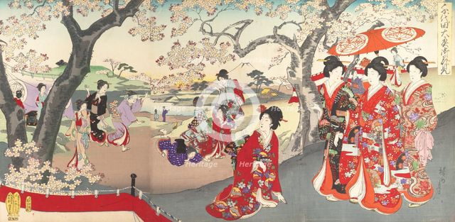Chiyoda Castle (Album of Women), 1895., 1895. Creator: Chikanobu Yoshu.