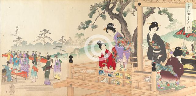 Chiyoda Castle (Album of Women), 1895., 1895. Creator: Chikanobu Yoshu.