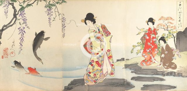 Chiyoda Castle (Album of Women), 1895., 1895. Creator: Chikanobu Yoshu.