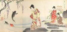 Chiyoda Castle (Album of Women), 1895., 1895. Creator: Chikanobu Yoshu