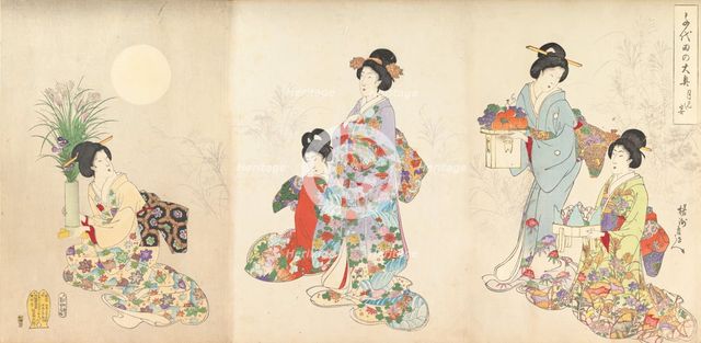 Chiyoda Castle (Album of Women), 1895., 1895. Creator: Chikanobu Yoshu.