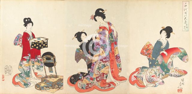 Chiyoda Castle (Album of Women), 1895., 1895. Creator: Chikanobu Yoshu.