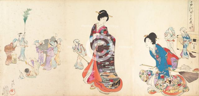 Chiyoda Castle (Album of Women), 1895., 1895. Creator: Chikanobu Yoshu.