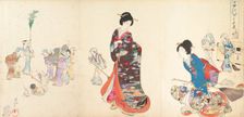 Chiyoda Castle (Album of Women), 1895., 1895. Creator: Chikanobu Yoshu