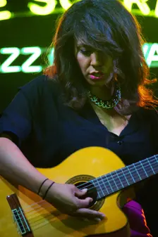 Chloe Charles, Love Supreme Jazz Festival, Glynde Place, East Sussex, 2014. Artist: Brian O'Connor
