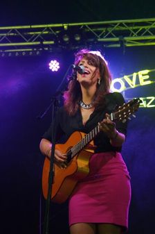 Chloe Charles, Love Supreme Jazz Festival, Glynde Place, East Sussex, 2014. Artist: Brian O'Connor