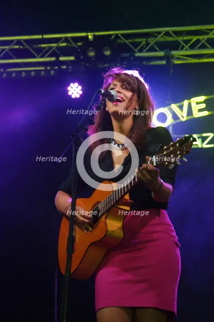 Chloe Charles, Love Supreme Jazz Festival, Glynde Place, East Sussex, 2014. Artist: Brian O'Connor.