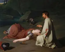 Chlorinden's baptism, 1810. Creators: Peter Fendi, Johann Peter Krafft
