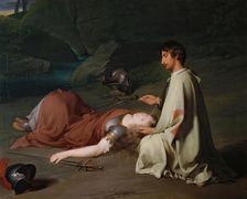 Chlorinden's baptism, 1810. Creators: Peter Fendi, Johann Peter Krafft