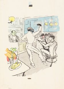 Chocolat Dancing in the Achille Bar. Creator: Henri de Toulouse-Lautrec