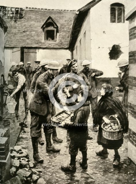 'Chocolate and Apples Behind the British Lines', 1917. Creator: Unknown.