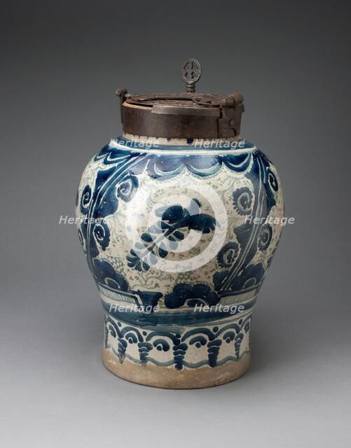 Chocolate Jar with Iron-locked Lid, 1725/75. Creator: Unknown.