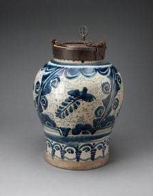 Chocolate Jar with Iron-locked Lid, 1725/75. Creator: Unknown