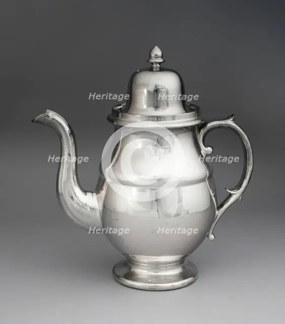 Chocolate Pot, Staffordshire, 1810/20. Creator: Staffordshire Potteries.