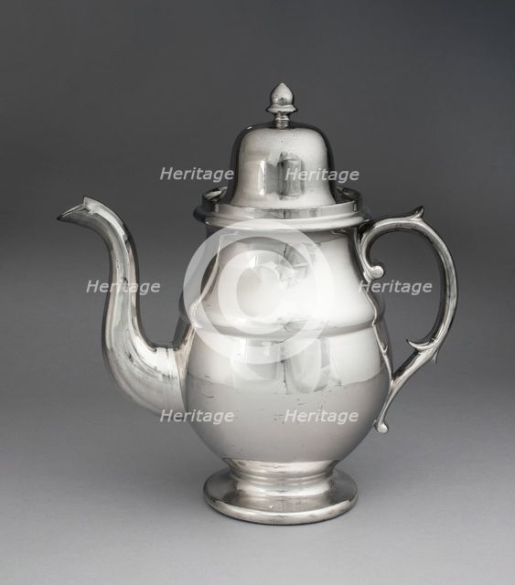 Chocolate Pot, Staffordshire, 1810/20. Creator: Staffordshire Potteries.