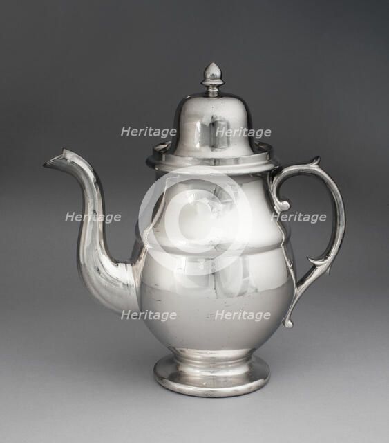 Chocolate Pot, Staffordshire, 1810/20. Creator: Staffordshire Potteries.