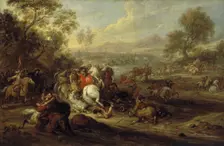Choc de cavalerie ou Combat de cavalerie, between 1652 and 1690. Creator: Adam Frans van der Meulen