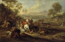 Choc de cavalerie ou Combat de cavalerie, between 1652 and 1690. Creator: Adam Frans van der Meulen