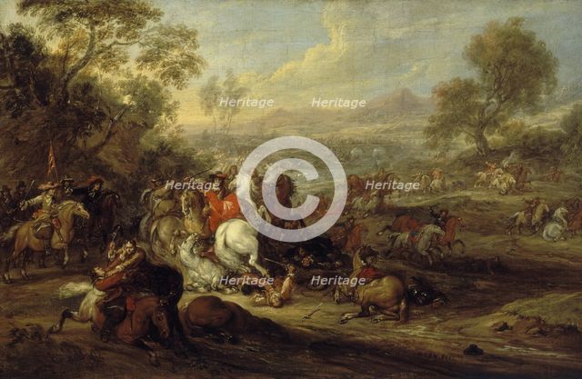 Choc de cavalerie ou Combat de cavalerie, between 1652 and 1690. Creator: Adam Frans van der Meulen.