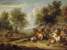 Choc de cavalerie ou Combat de cavalerie, between 1652 and 1690. Creator: Adam Frans van der Meulen