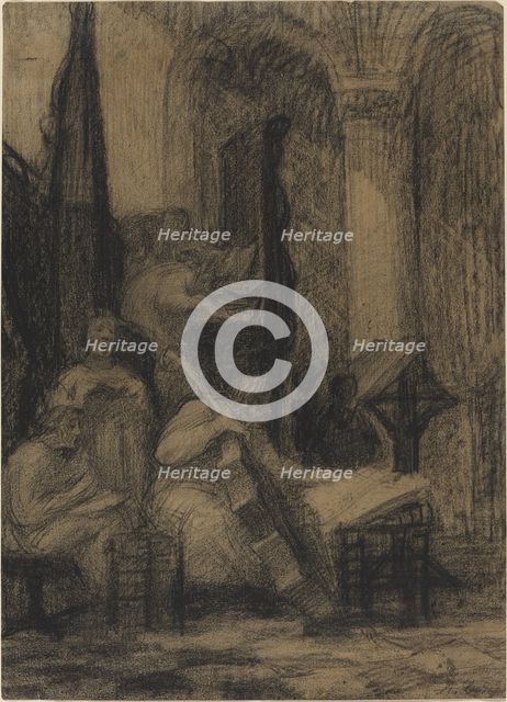 Choir of a Spanish Church. Creator: Alphonse Legros.