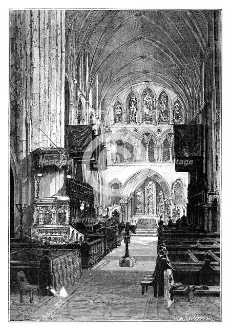 Choir of St Patrick's Cathedral, Dublin, Ireland. Artist: Unknown