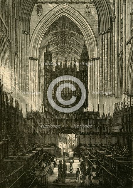 'Choir of York Minster', 1898. Creator: Unknown.