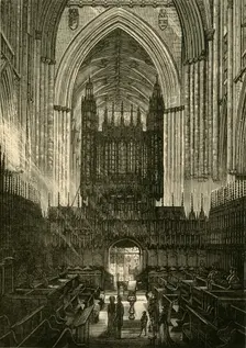 Choir of York Minster 1898. Creator: Unknown