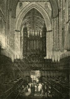 Choir of York Minster 1898. Creator: Unknown