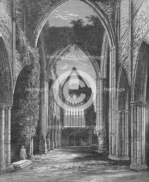 'Choir, Looking West', Tintern Abbey, c1885, (1897). Artist: Alexander Francis Lydon.