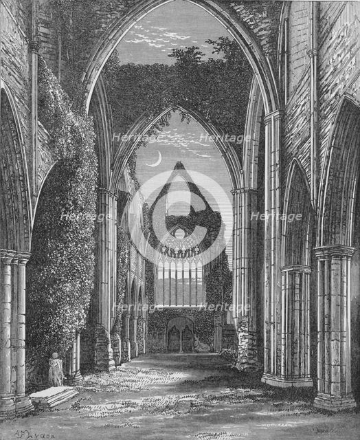 'Choir, Looking West', Tintern Abbey, c1885, (1897). Artist: Alexander Francis Lydon.