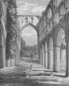 Choir, looking North Rievaulx Abbey, c1880, (1897). Artist: Alexander Francis Lydon