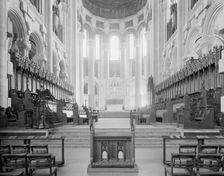 Choir stalls, Cathedral of St. John the Divine, New York, c.between 1910 and 1920. Creator: Unknown