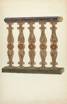 Choir Rail, 1935/1942. Creator: Albert Pratt