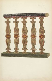 Choir Rail, 1935/1942. Creator: Albert Pratt