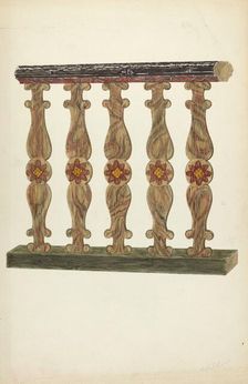 Choir Rail, 1935/1942. Creator: Albert Pratt